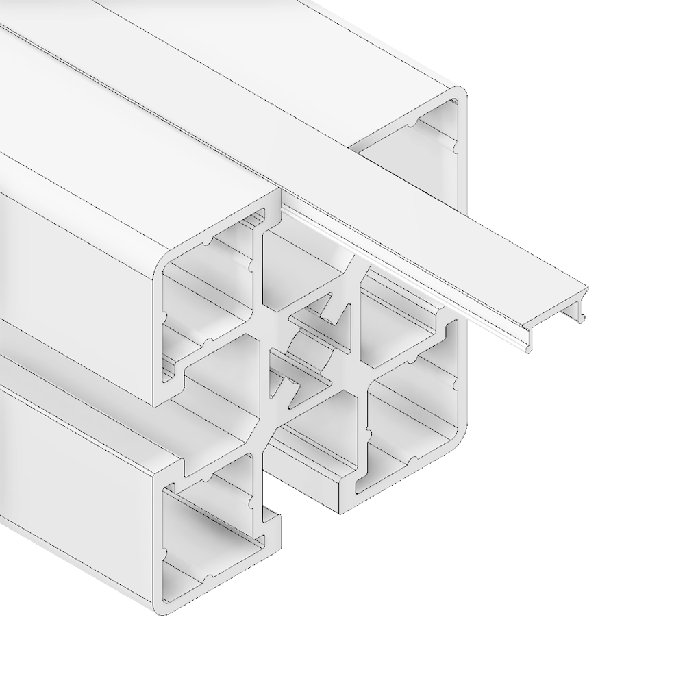 MODULAR SOLUTIONS ALUMINUM COVER PROFILE 3M
